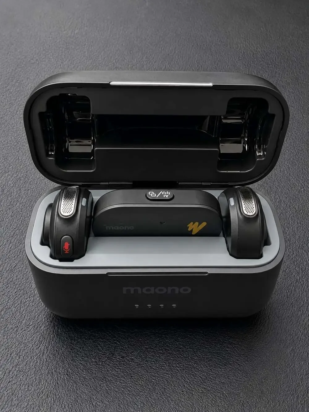 Maono Wave T5 Wireless Lavalier Microphone Charging Case